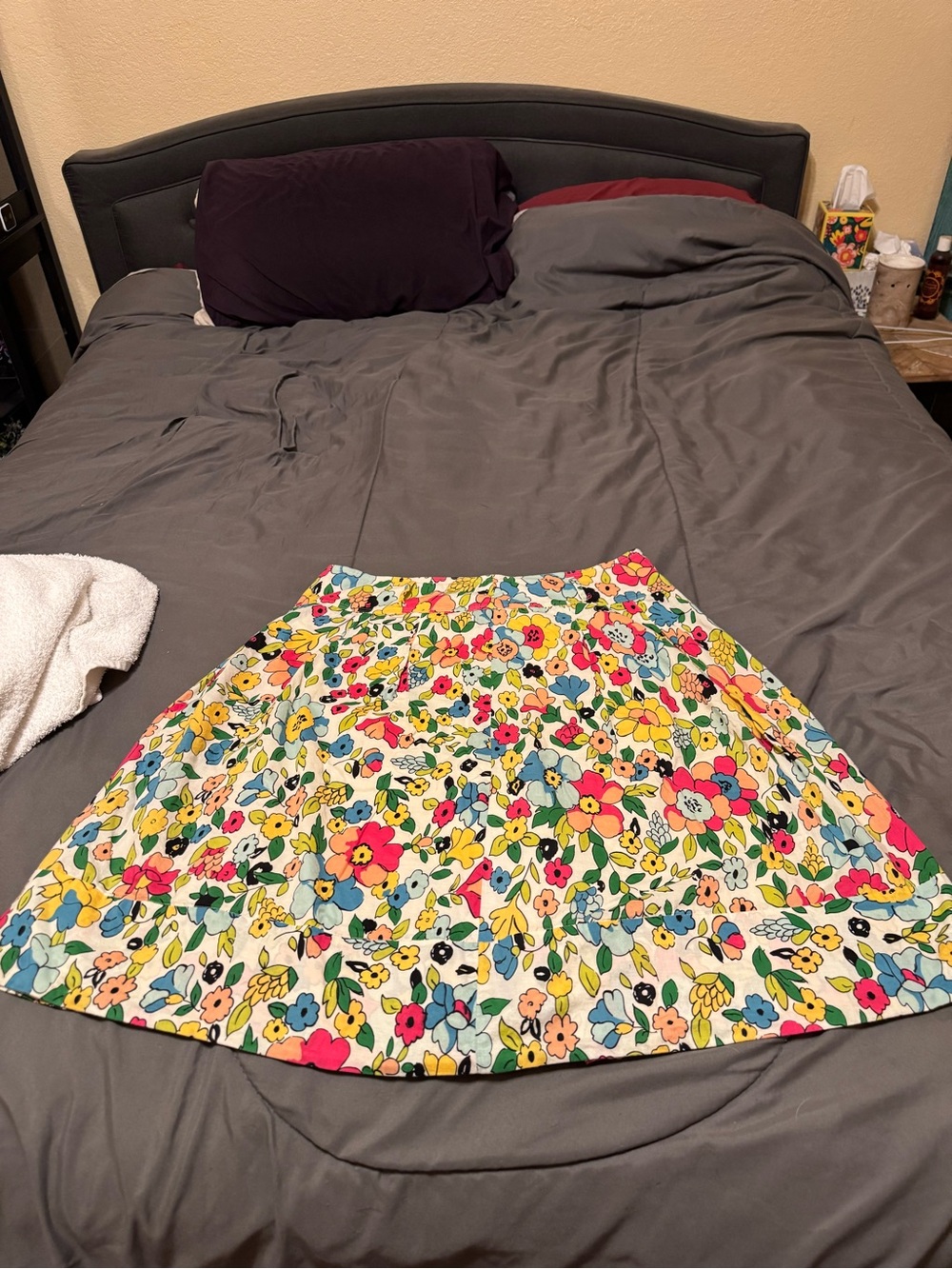 Lapis Floral Circle Skirt in Yellow, Pink, Blue and Green - Read Description